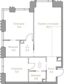 75 м², 1-комнатная квартира 83 344 368 ₽ - изображение 168