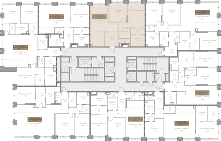 89,5 м², 2-комнатная квартира 118 299 000 ₽ - изображение 76