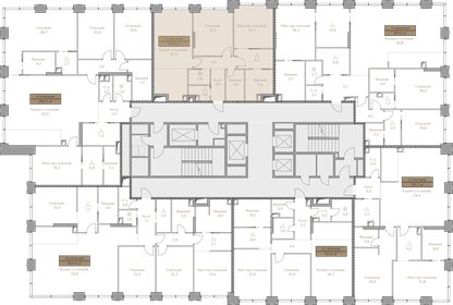 101,8 м², 2-комнатная квартира 127 175 000 ₽ - изображение 69