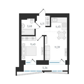 43,7 м², 2-комнатная квартира 4 790 000 ₽ - изображение 173