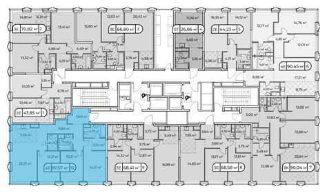 110 м², 3-комнатная квартира 51 500 000 ₽ - изображение 122