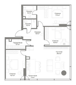 11,7 м², апартаменты-студия 3 950 000 ₽ - изображение 87