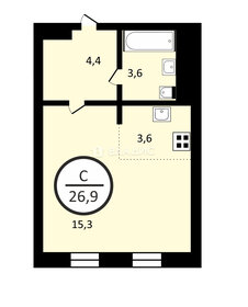 Квартира 26,9 м², студия - изображение 1