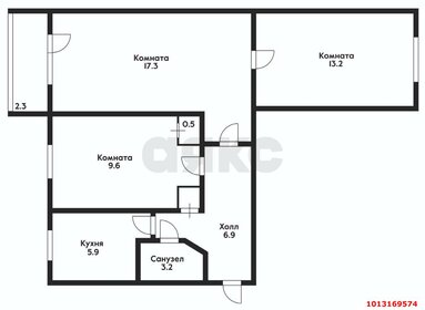 Квартира 56,9 м², 3-комнатная - изображение 5