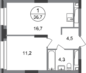 29,1 м², 1-комнатные апартаменты 6 900 000 ₽ - изображение 66