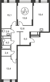 86 м², 3-комнатная квартира 21 235 116 ₽ - изображение 90