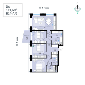 110 м², 3-комнатная квартира 65 000 000 ₽ - изображение 184