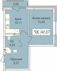 Квартира 41,6 м², 1-комнатная - изображение 1