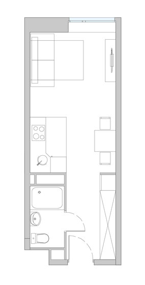 26,1 м², апартаменты-студия 7 317 631 ₽ - изображение 1
