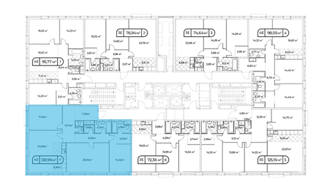 123 м², 2-комнатная квартира 227 468 240 ₽ - изображение 132