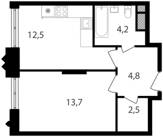 37,7 м², 1-комнатная квартира 12 474 930 ₽ - изображение 8