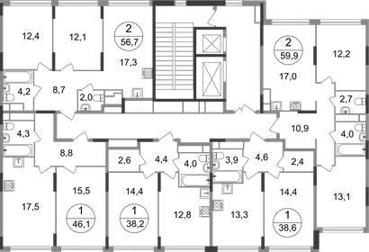 38 м², 1-комнатная квартира 10 990 000 ₽ - изображение 9