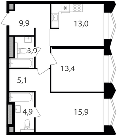 82 м², 3-комнатная квартира 33 800 000 ₽ - изображение 122