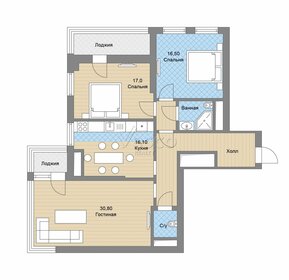 105,3 м², 3-комнатная квартира 134 133 472 ₽ - изображение 114