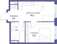 Квартира 126,6 м², 4-комнатная - изображение 1