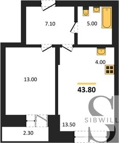 39,1 м², 1-комнатная квартира 7 600 000 ₽ - изображение 94