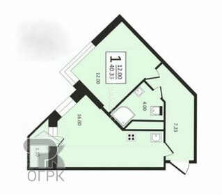 38,1 м², 1-комнатная квартира 8 500 110 ₽ - изображение 31