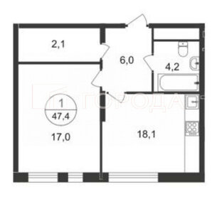 64,9 м², 2-комнатная квартира 15 500 000 ₽ - изображение 121
