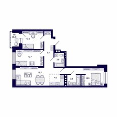 Квартира 79,8 м², 4-комнатная - изображение 3