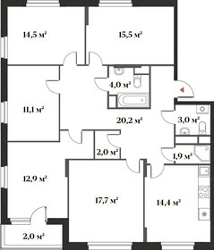 119,1 м², 4-комнатная квартира 25 772 600 ₽ - изображение 86
