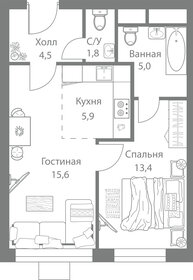 44,5 м², 2-комнатная квартира 11 500 000 ₽ - изображение 100