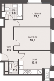 Квартира 59,3 м², 2-комнатная - изображение 1