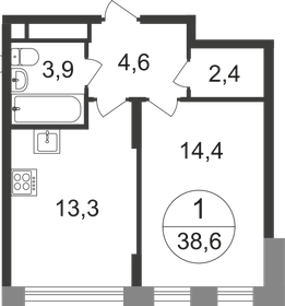 38 м², 1-комнатная квартира 11 500 000 ₽ - изображение 101