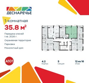 34,2 м², 1-комнатная квартира 7 850 000 ₽ - изображение 138