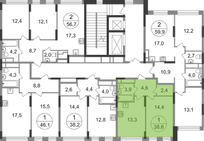 38 м², 1-комнатная квартира 10 990 000 ₽ - изображение 119