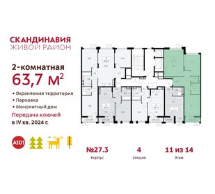 75 м², 2-комнатная квартира 18 000 000 ₽ - изображение 127