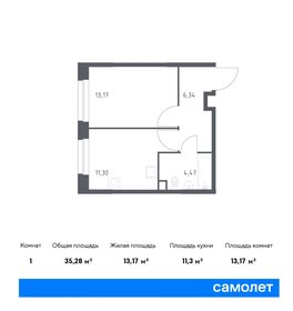 35,7 м², 1-комнатная квартира 8 500 000 ₽ - изображение 104