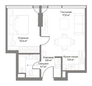 38,3 м², 2-комнатная квартира 14 500 000 ₽ - изображение 176