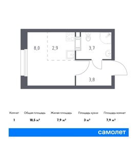 Квартира 18,5 м², студия - изображение 1