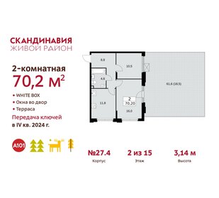 75 м², 2-комнатная квартира 18 000 000 ₽ - изображение 110