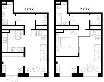 Квартира 53 м², 2-комнатная - изображение 1