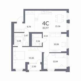 Квартира 82,8 м², 4-комнатная - изображение 1