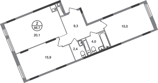 67 м², 2-комнатная квартира 16 469 733 ₽ - изображение 73