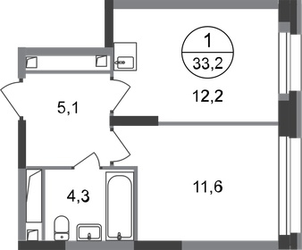 29,1 м², 1-комнатные апартаменты 6 900 000 ₽ - изображение 41