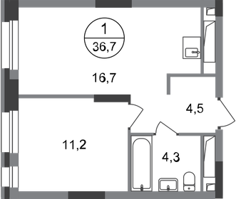 29,1 м², 1-комнатные апартаменты 6 900 000 ₽ - изображение 72