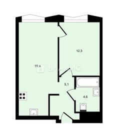 Квартира 41,4 м², 2-комнатная - изображение 1