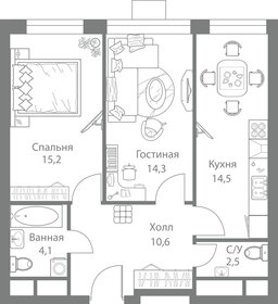 76 м², 3-комнатная квартира 14 300 000 ₽ - изображение 82