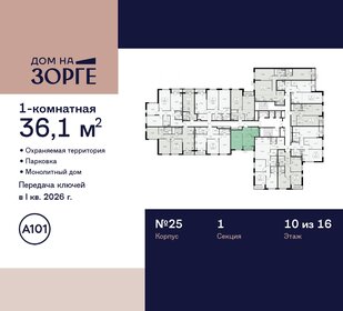 36,1 м², 1-комнатная квартира 22 447 944 ₽ - изображение 12