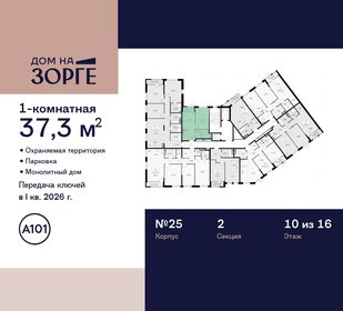 37,3 м², 1-комнатная квартира 23 968 928 ₽ - изображение 21