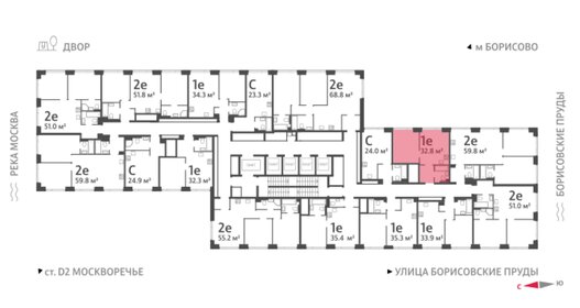 41,1 м², 1-комнатная квартира 15 854 448 ₽ - изображение 4