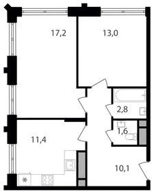 35,2 м², 1-комнатная квартира 6 999 000 ₽ - изображение 52