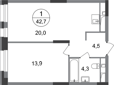 37,5 м², 1-комнатная квартира 9 299 999 ₽ - изображение 104