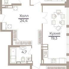 Квартира 127,9 м², 3-комнатная - изображение 2
