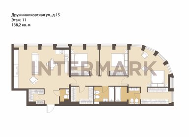 Квартира 138,2 м², 4-комнатные - изображение 1