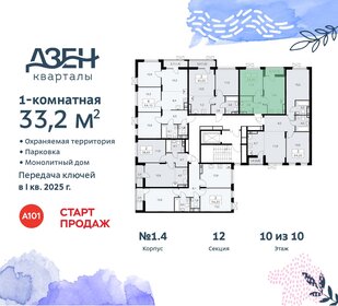 32,4 м², 1-комнатная квартира 10 000 000 ₽ - изображение 155