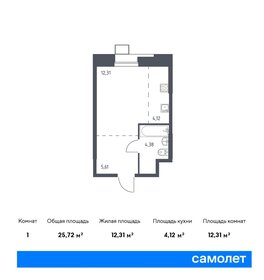 25 м², апартаменты-студия 7 500 000 ₽ - изображение 18